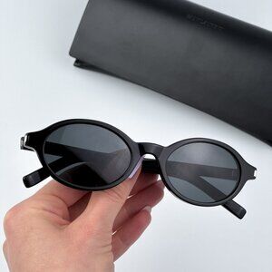 Saint Laurent Men BRAND NEW Sunglasses Black Oval SL751 JEANNE 001